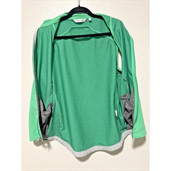 Peter Millar Green Sleeveless Vest Women's Medium Summer Golf Top Full Front Zip - Picture 3 of 9